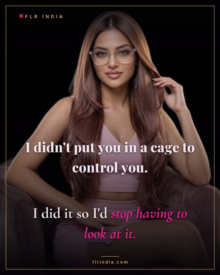 Small penis humiliation caption — the cage exists to keep it out of her sight.