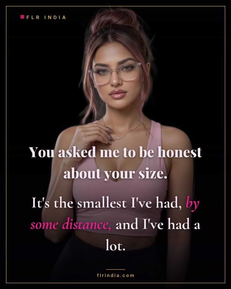 Small penis humiliation caption — she gives him the honest ranking he asked for.