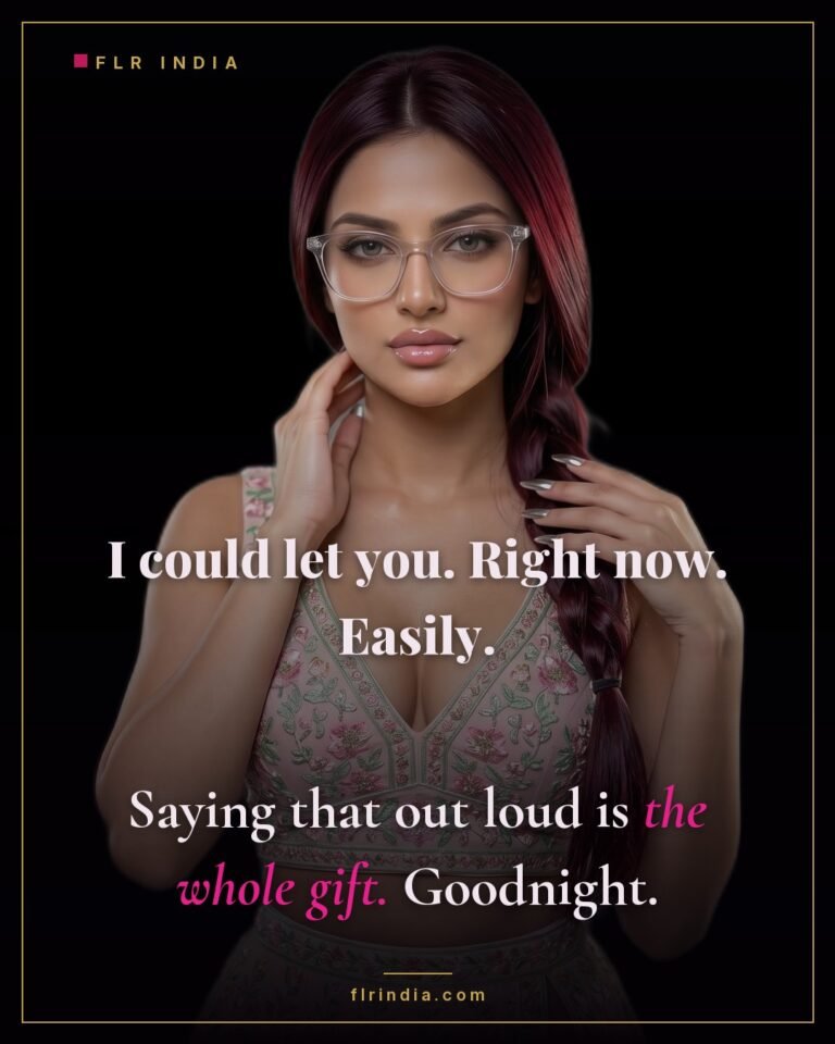 Tease and denial caption — she reminds him she could allow it, then doesn't.