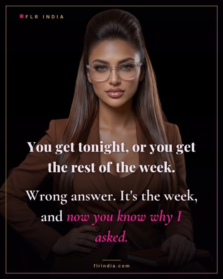 Tease and denial caption — a rigged choice that costs him the whole week.