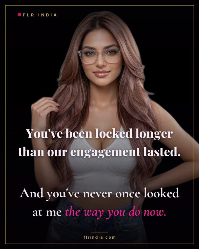 Intimate wife-voice caption — he has been in chastity longer than they were engaged.