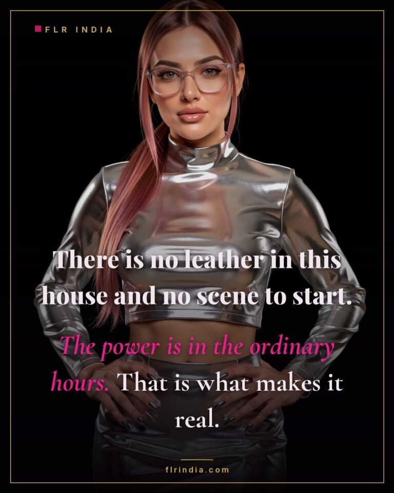 Femdom chastity caption: real authority lives in daily life, not in scenes.