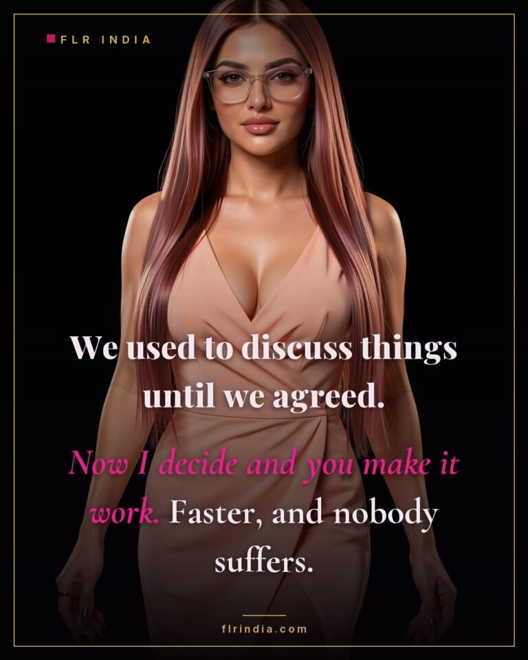 Femdom chastity caption: decision making moved from discussion to her authority.