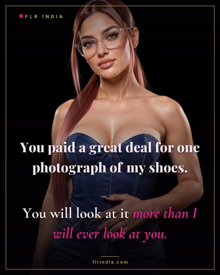 Findom caption: a paypig pays heavily for a glimpse he will treasure alone.