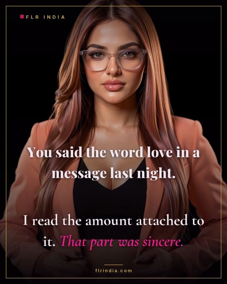 Findom caption: only the tribute attached to a declaration is taken seriously.