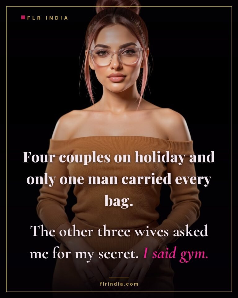 FLR meme caption: a devoted husband outworks every other man on a group holiday.