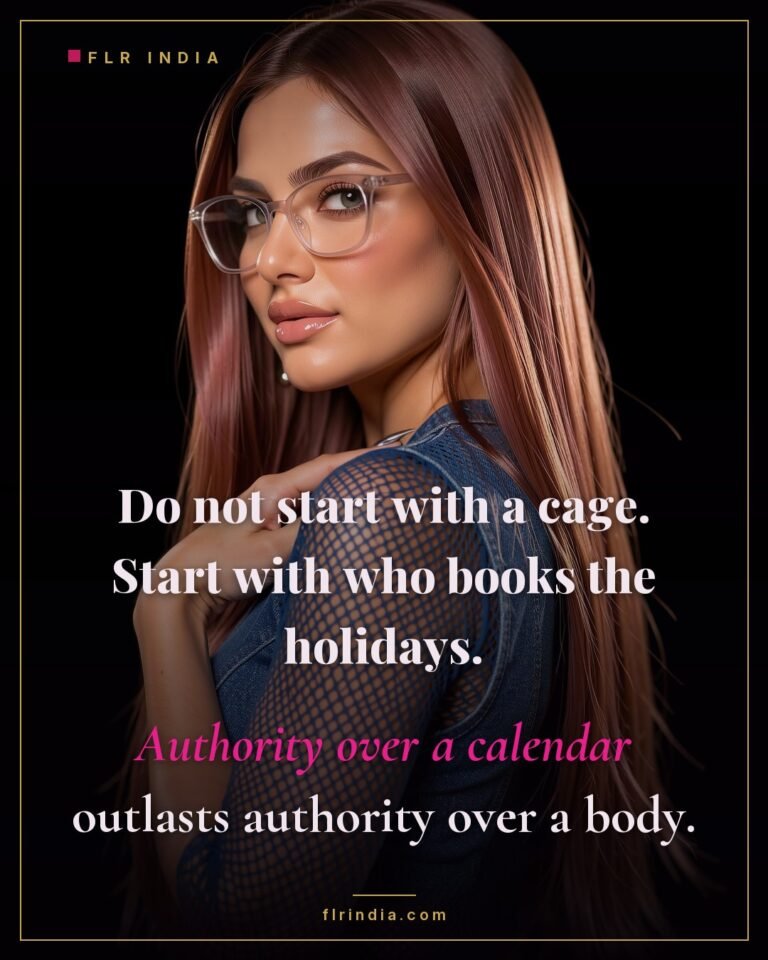 FLR tips caption: practical authority is a better starting point than chastity.