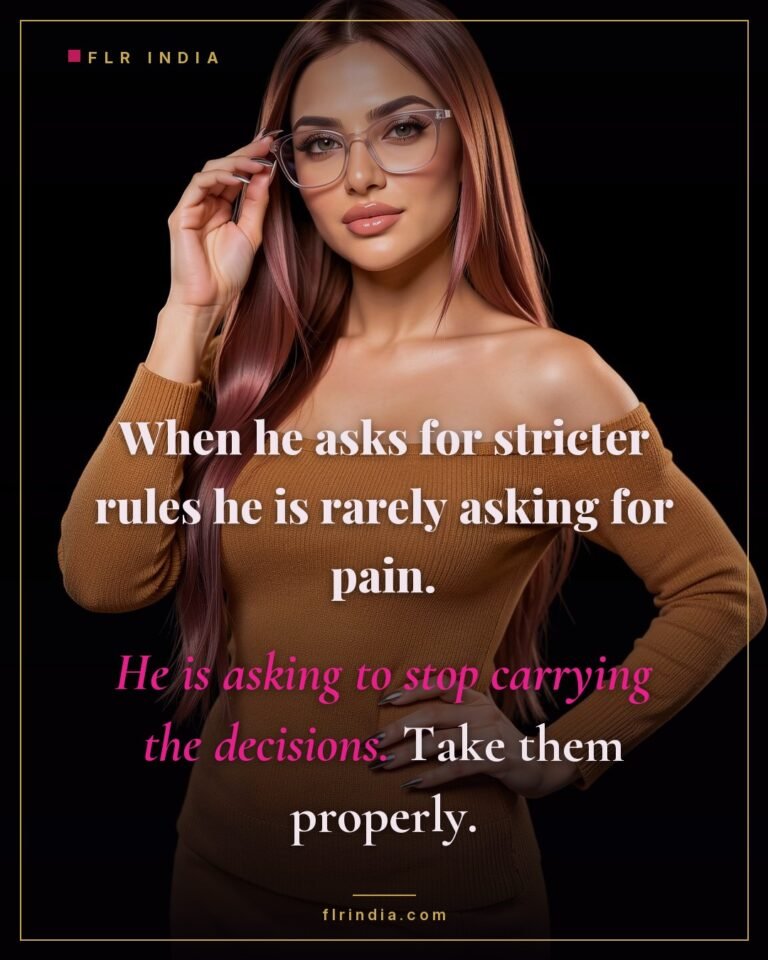 FLR tips caption: requests for strictness are usually requests for relief.