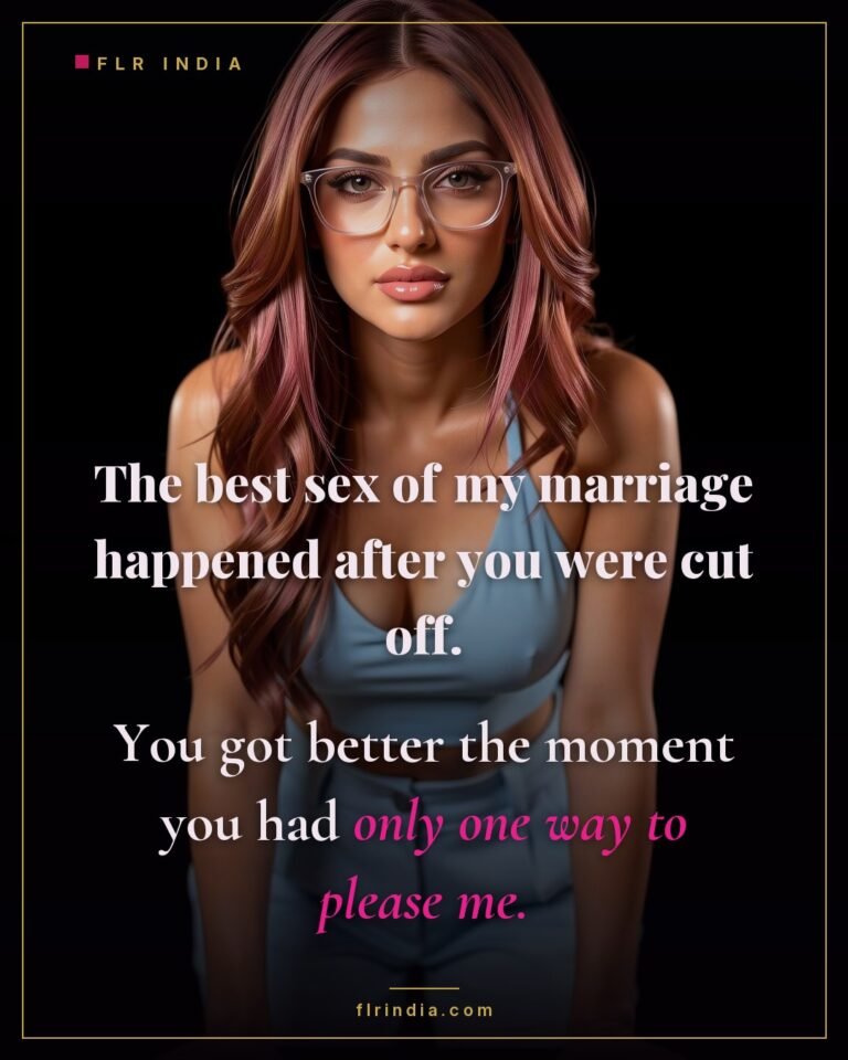 Pussy free caption: a husband becomes a better lover once penetration is removed.