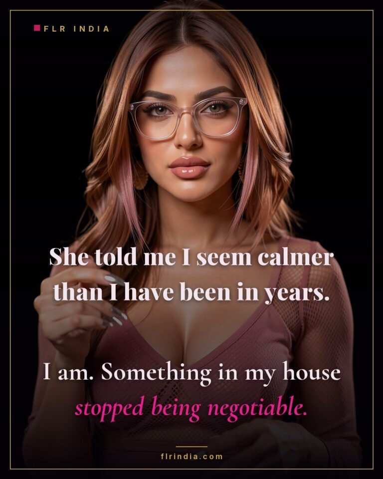Secret sister caption: a wife's calm is noticed but its cause is not.