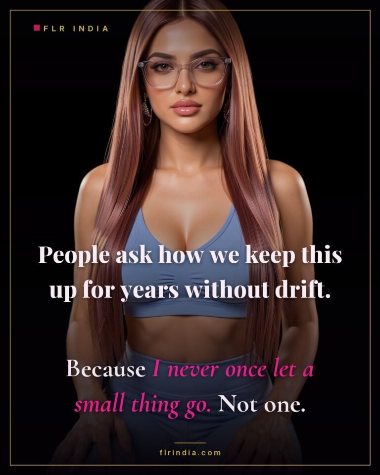 Strict FLR caption: consistency on small things is what prevents drift.
